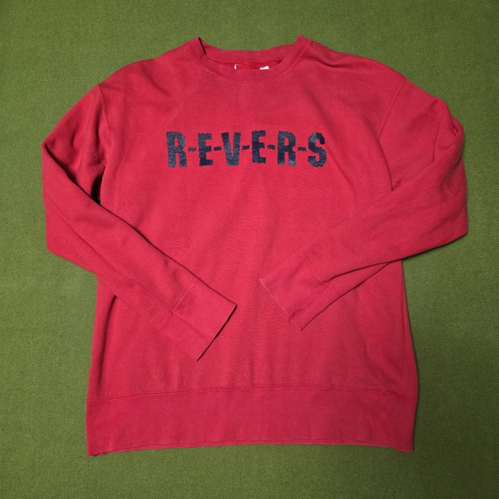 Reverse Vibrant Red Crewneck Sweater